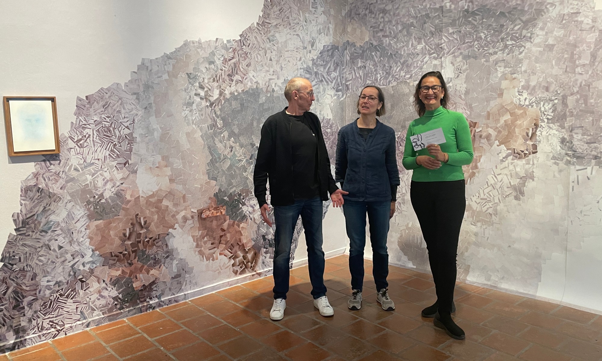 Günter Nosch, Ursula Kreutz und Anjalie Chaubal im Cordonhaus